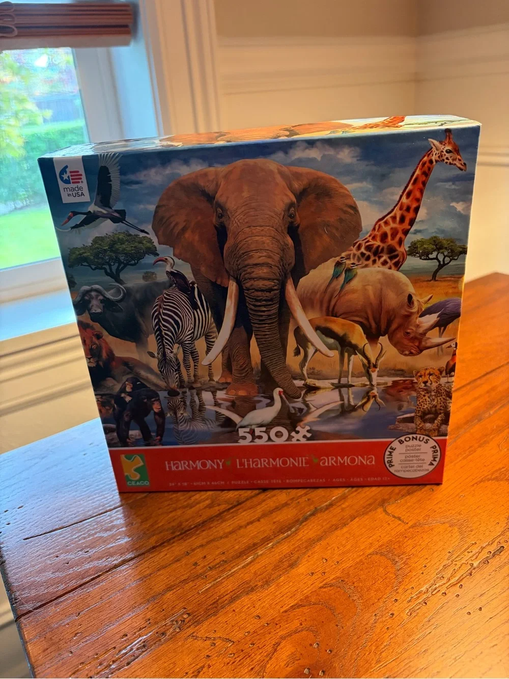 Jigsaw Puzzle 550 Pc HARMONY Wildlife at Watering Hole * BRAND NEW *
